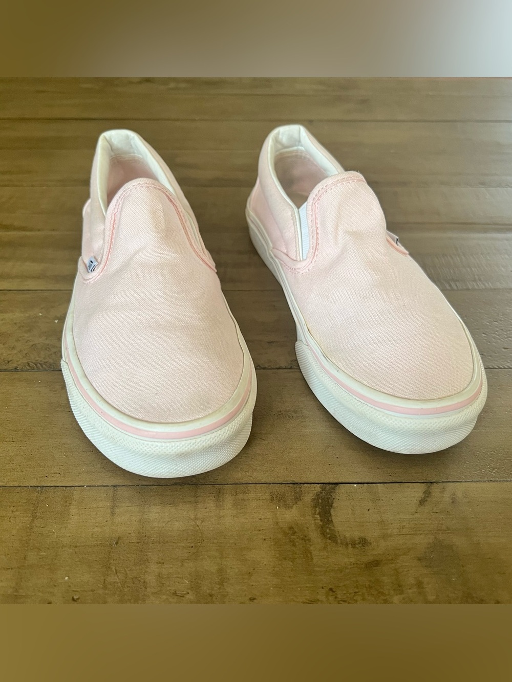 Vans Classic Slip-On Pink Canvas Sneakers Women’s 6 - Picture 3 of 5
